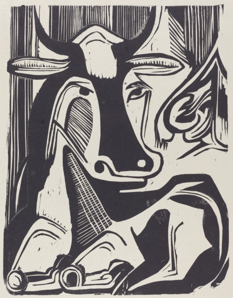 The Large Cow Lying Down (Grosse Liegende Kuh), 1929.