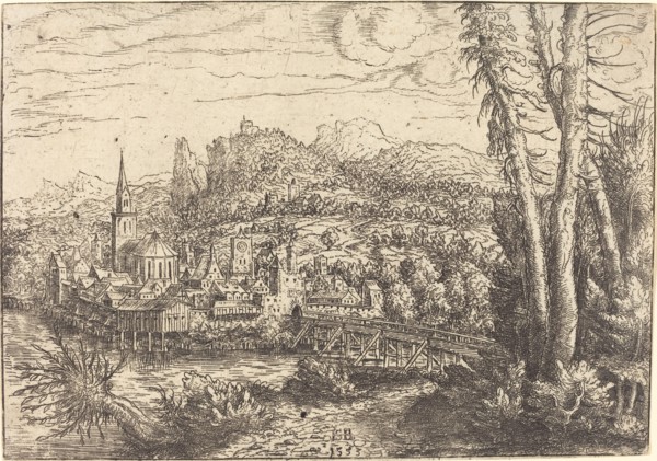 View of a City near a River, 1553.