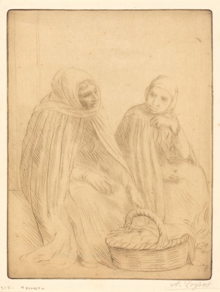 Egg-sellers, 1st plate (Les marchandes d'oeufs).