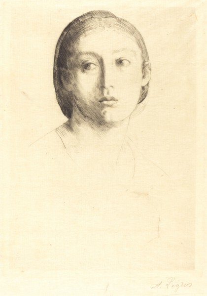 Head of a Young Girl (Tete de jeune fille).