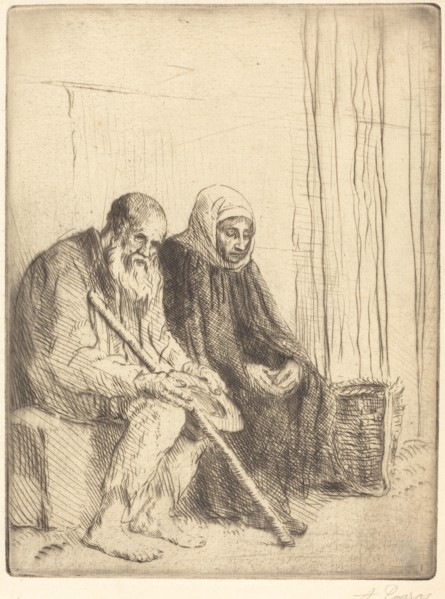 Two Beggars (Les deux mendiants).