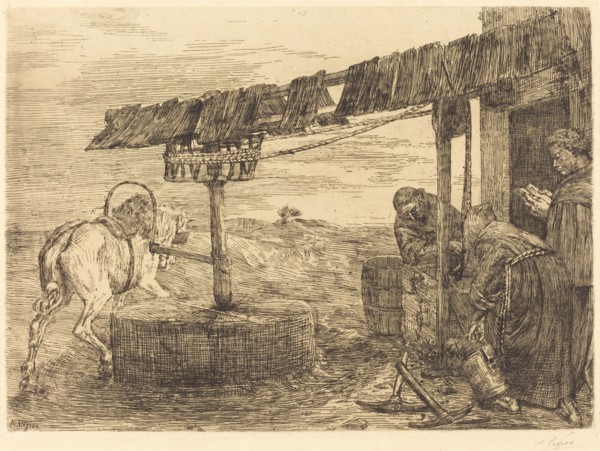 Horse-driven Mill (Le manege), probably 1869.
