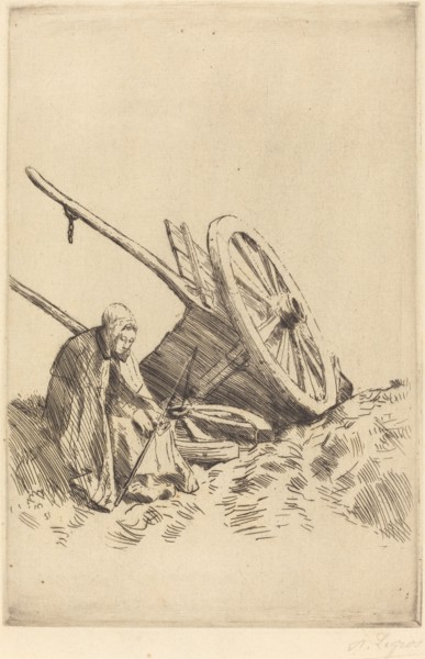 Broken Cart (La charrette brisee).