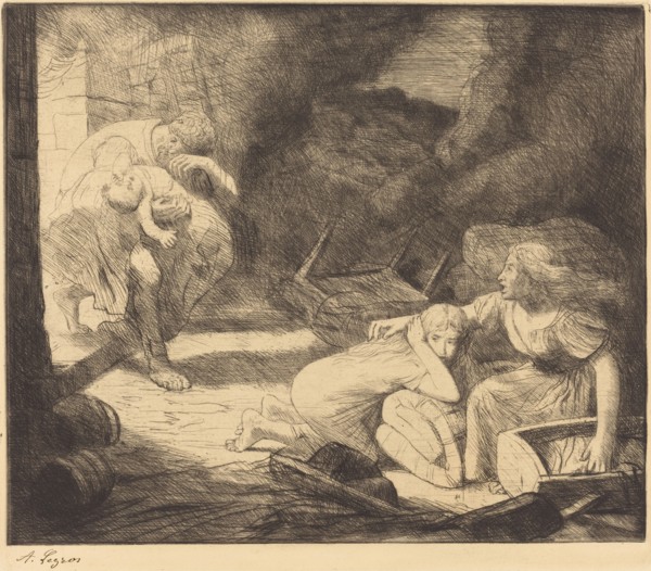 The Fire, 2nd plate (L'incendie).