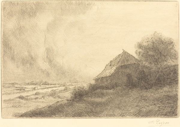 Hovel on a Hillside (Masure sur la colline).
