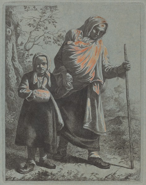 Peasant Woman with Baby and Little Girl, 1760/1764.