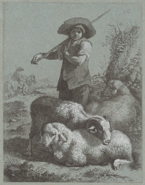 Shepherd Boy with Sheep, 1764.