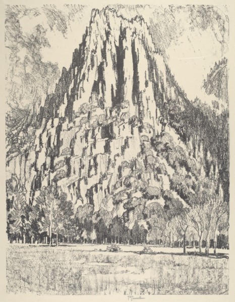 Buttresses, Yosemite, 1912.