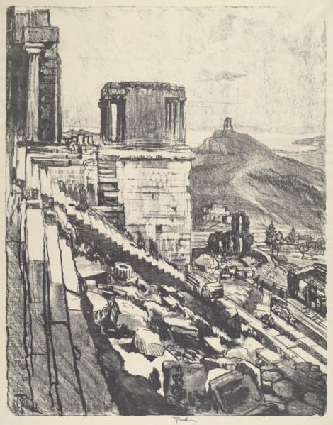 The Temple of Nike, Athens, 1913.