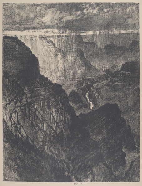 Storm in the Grand Canyon, 1912.