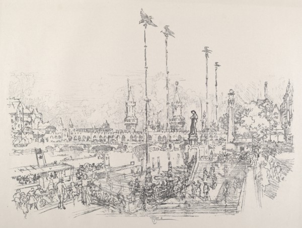 Oberbaum-Brucke, Berlin, 1921.