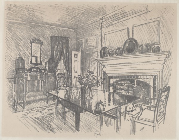 The Dining Room, Stenton, 1912.