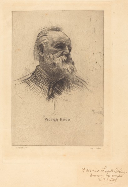 Victor Hugo, De Trois Quarts, 1884.