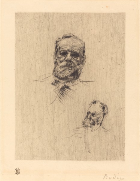 Victor Hugo, De Face, 1886.