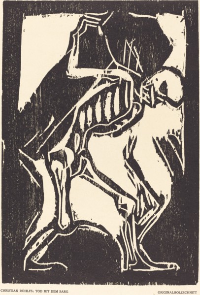 Death with a Coffin, c. 1917.