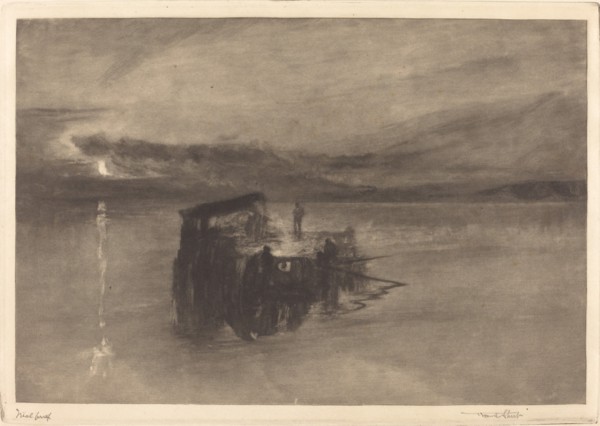 The Timber Raft on the Rhine, 1898.