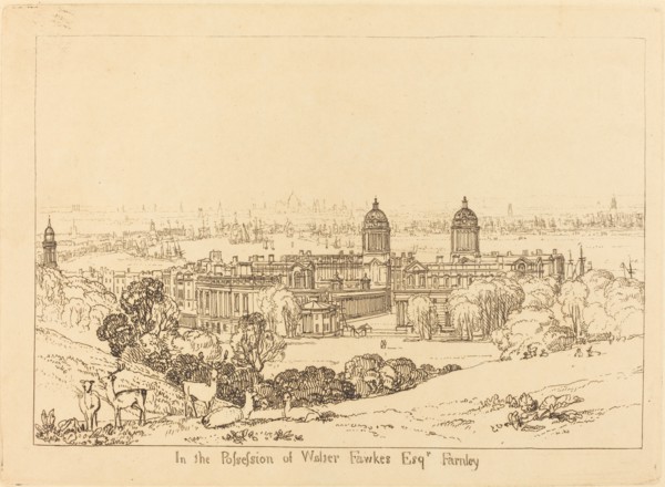 London from Greenwich, published 1811.