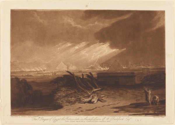The Fifth Plague of Egypt, published 1808.