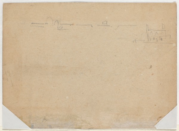 Roof Line [verso], 1862.