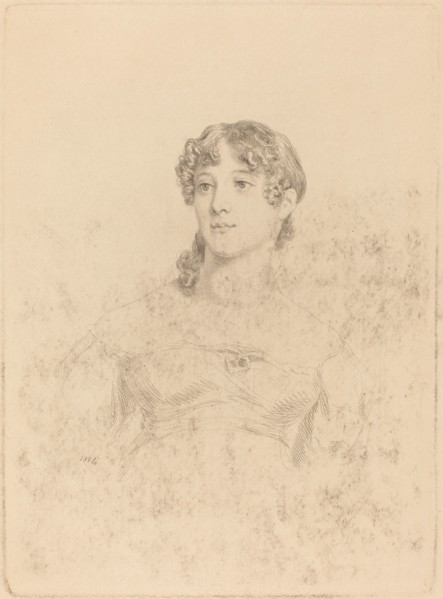 Lady Maria Hooker When Miss Turner at Age Seventeen, 1814.