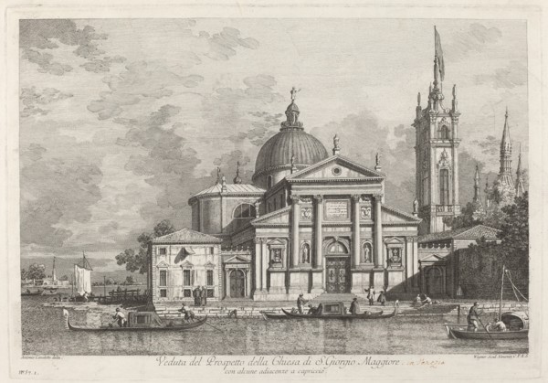 Veduta del Prospetto della Chiesa di S. Giorgio Maggiore, 1742.