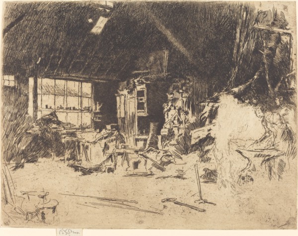 The Smithy, c. 1880.