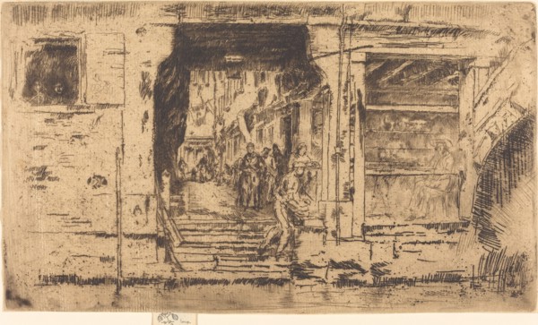 Fish-Shop, Venice, 1880.