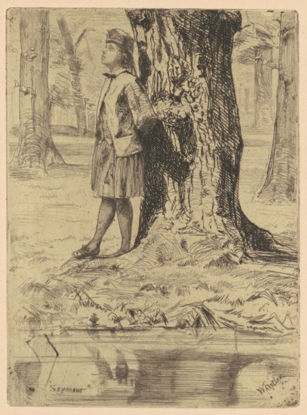 Seymour Standing Under a Tree, 1858/1859.
