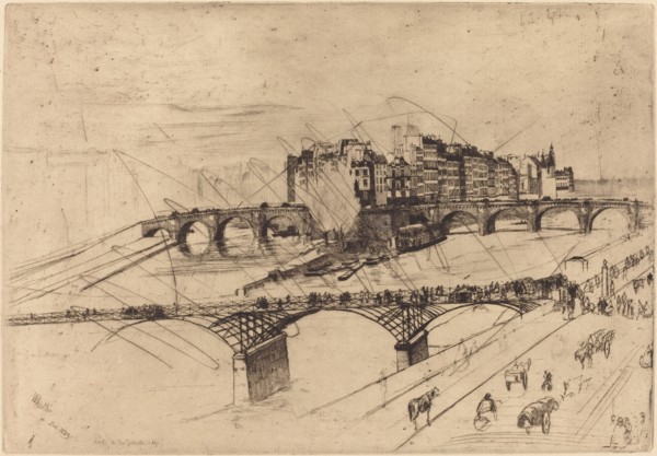 Isle de la Cite, Paris, 1859.