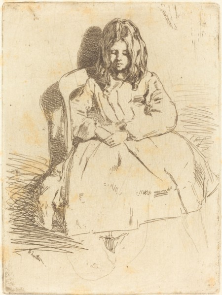 Annie Seated, 1858.