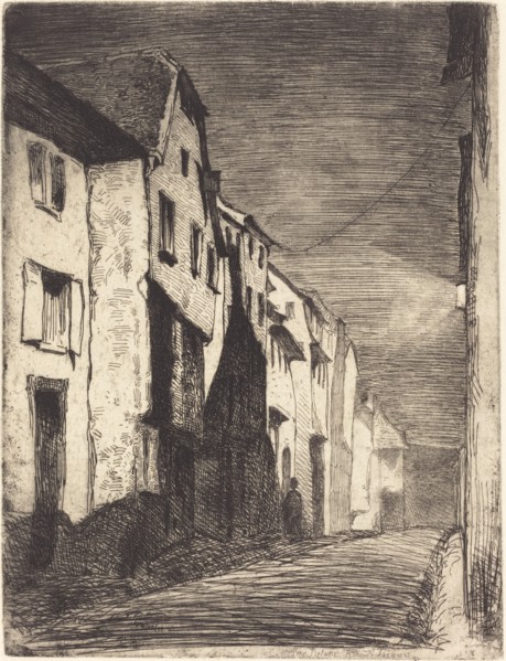 Street at Saverne, 1858.