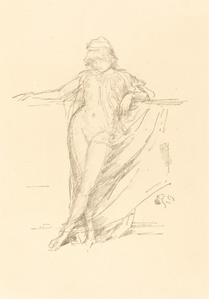 Little Draped Figure, Leaning, 1893.
