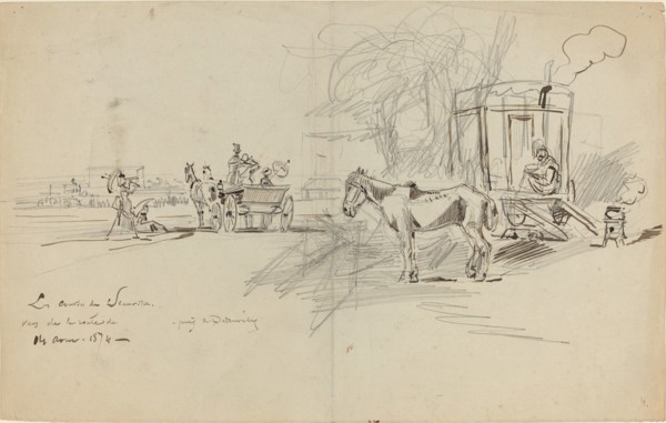 Les Courses de Deauville, 1874.
