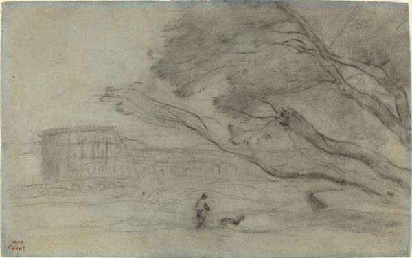 Souvenir: Roman Landscape with the Colosseum, 1865/1870.