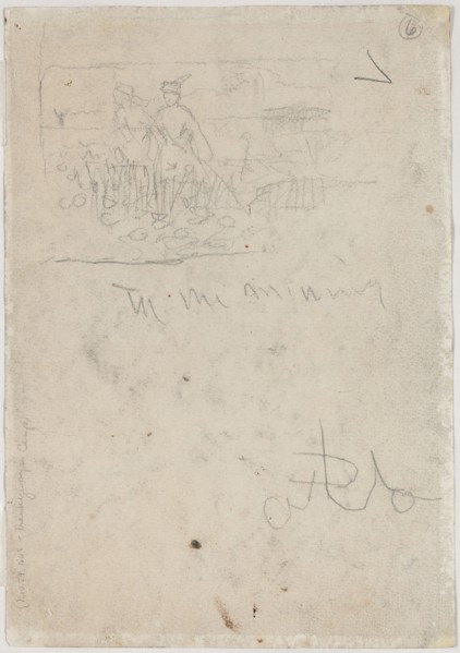 Thanksgiving in Camp [verso], n.d..