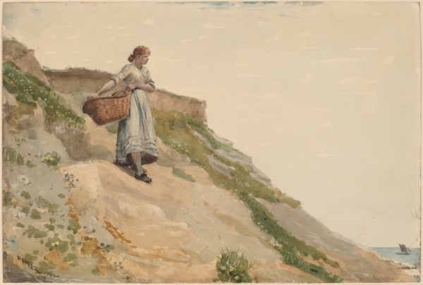 Girl Carrying a Basket, 1882.