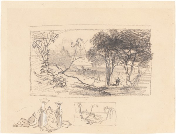 Sketches in Italy [recto], 1839/1845.