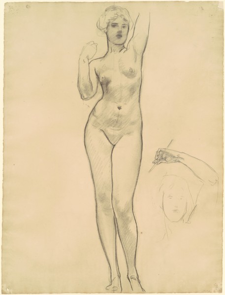Studies of Aphrodite for "Aphrodite and Eros", 1919-1920.