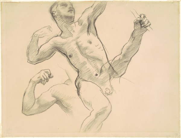 Studies of Achilles for "Chiron and Achilles", 1922-1925.