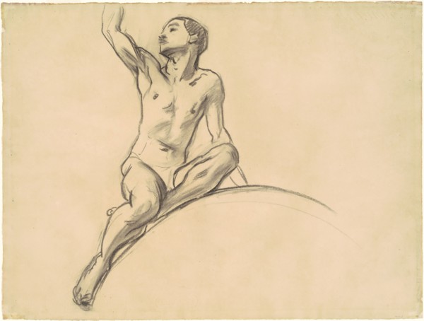 Study for Figure above "Music", 1919-1920.