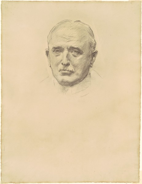 Study of Field Marshal John French for "General Officers of World War I", 1920-1922.