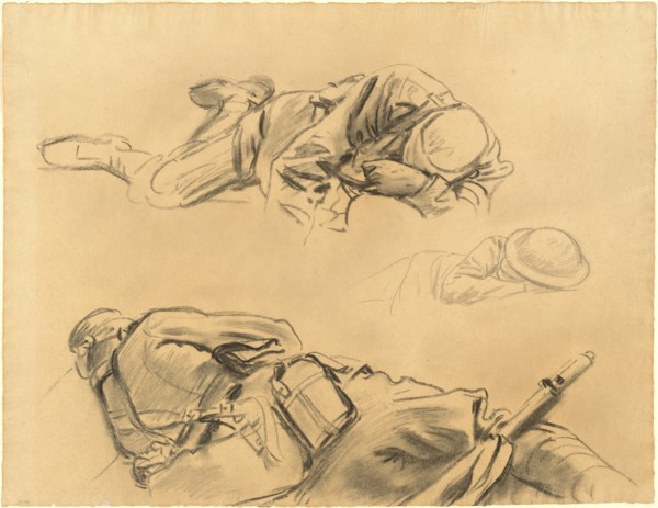 Studies for "Gassed", 1918-1919.