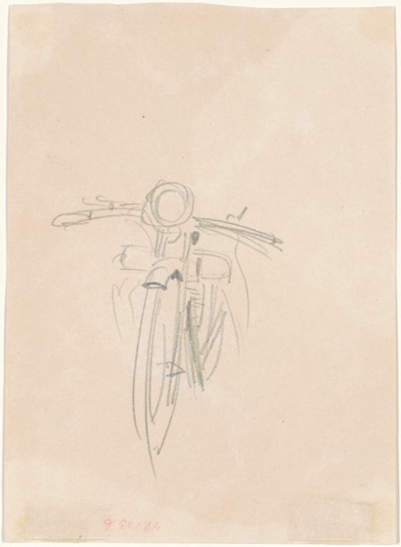 Motorcycle [verso], 1918.