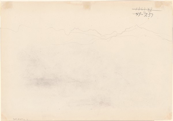 Mountains [verso], 1869.