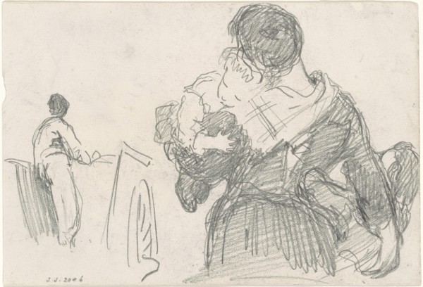 Mother and Child [recto], c. 1871-1872.