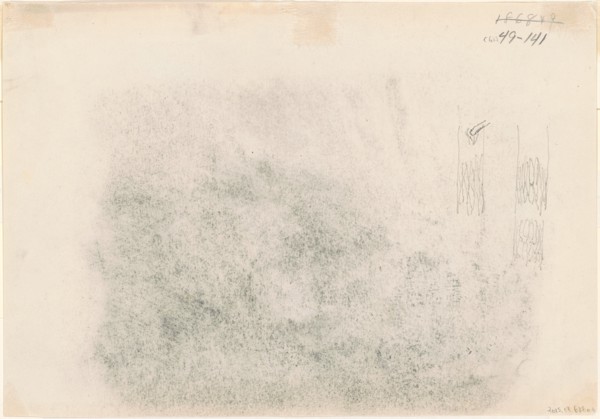 Tree Trunks [verso], 1868-1869.
