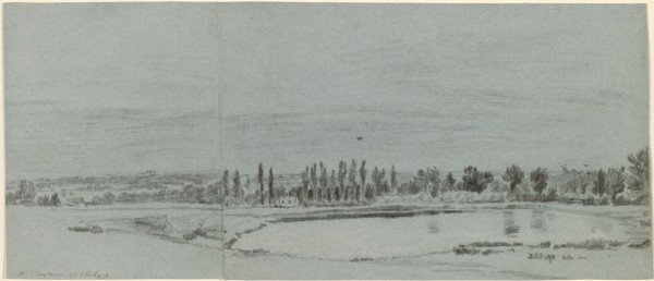 Extensive Landscape with a Pond.