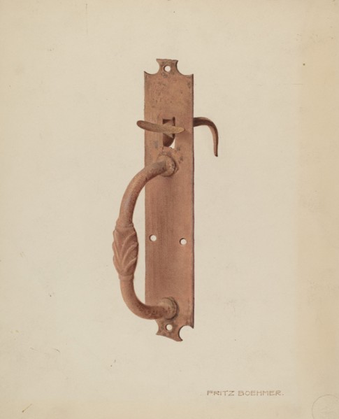 Latch, c. 1939.