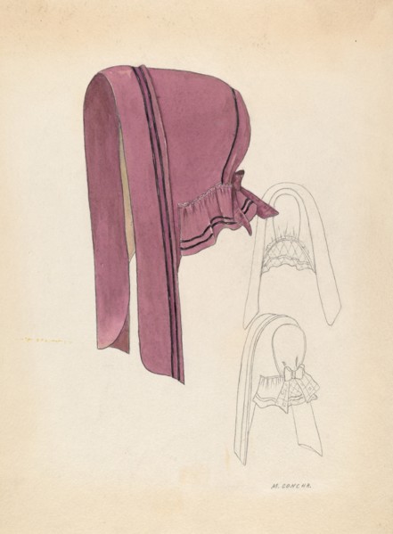 Bonnet, c. 1936.