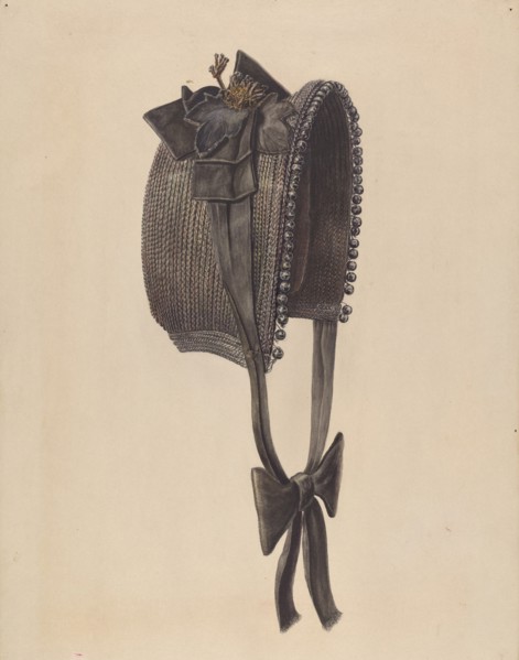 Bonnet, c. 1938.